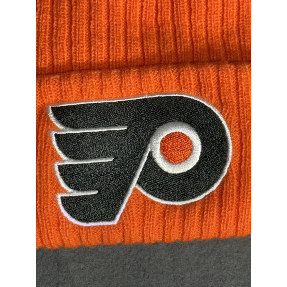 Fanatics Hockey Philadelphia Flyers NHL Cuffed Knit Beanie Orange Stocking Hat‎